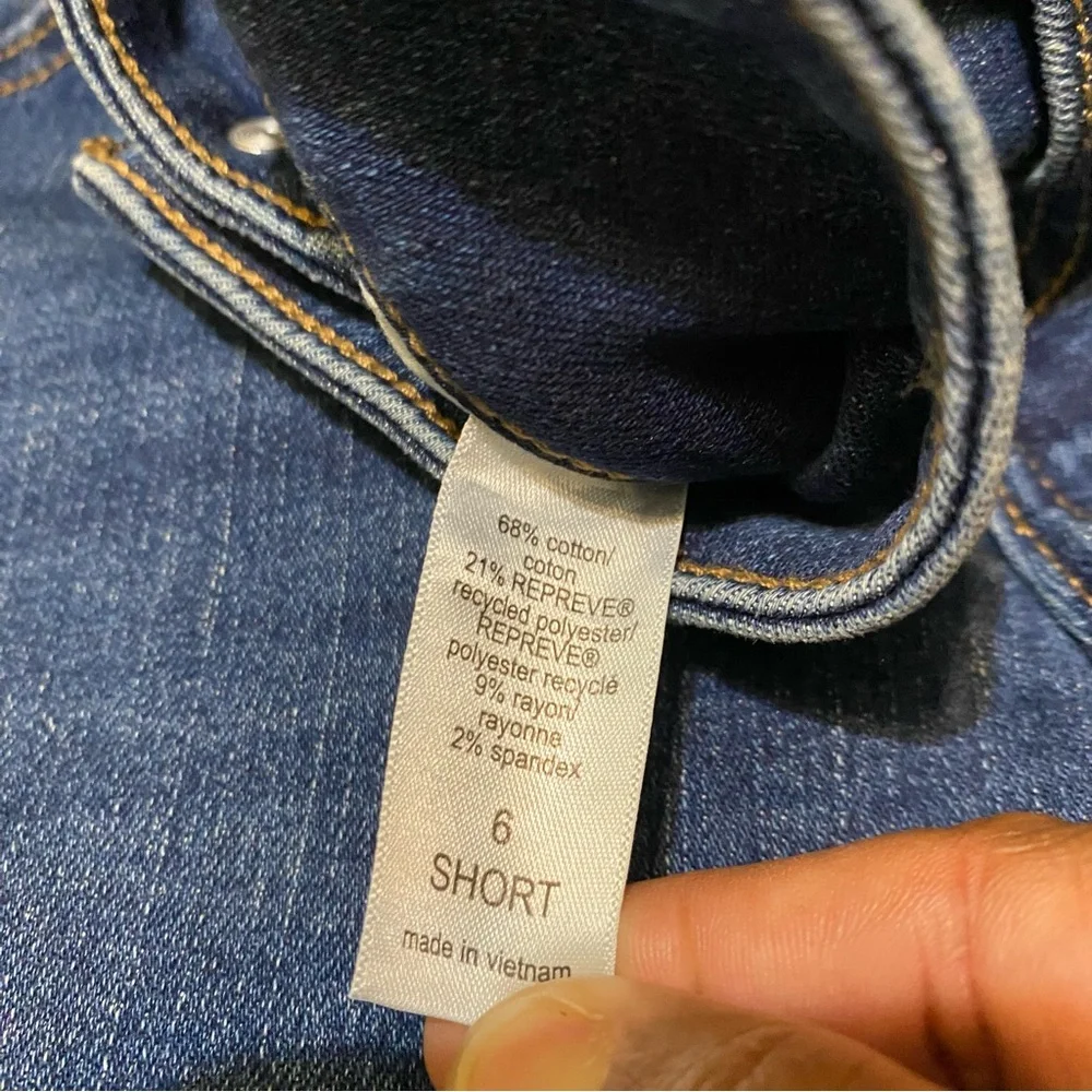 Maurices Dark Blue Slim Straight Leg Ankle Jeans
